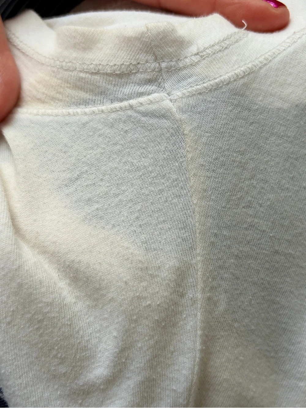 Rare Vintage Hollister Y2K White Ruffle Babydoll Knit Top Size Small - Picture 5 of 5